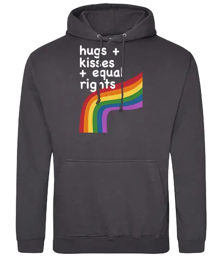 equal rights - queer, rainbow, regenbogen, lgtbq - Standard Hoodie
