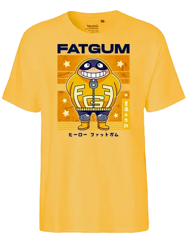 Fatgum - acaemia, hero, anime, manga - Fairtrade T-Shirt