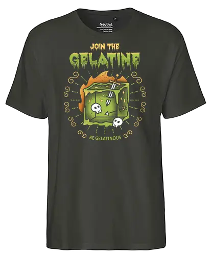 Join The Gelatine - pen and paper, dungeon, dragon, gelatine, rpg - Fairtrade T-Shirt