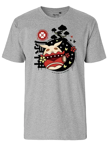 Kawaii Sparks Landscape - impact, fire, klee, gaming, bomb - Fairtrade T-Shirt