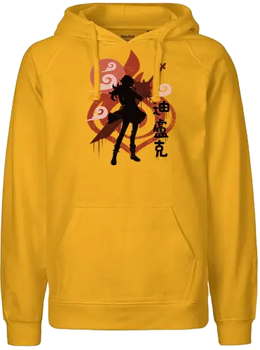 Pyro Master - Genshin, fire, feuer, gaming - Fairtrade Hoodie