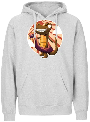 Crocodile Summer - Crocodile, summer, flamingo - Fairtrade Hoodie