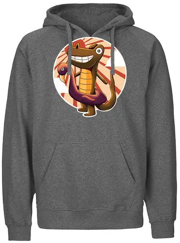 Crocodile Summer - Crocodile, summer, flamingo - Fairtrade Hoodie
