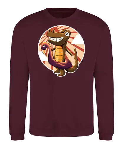 Crocodile Summer - Crocodile, summer, flamingo - Sweatshirt