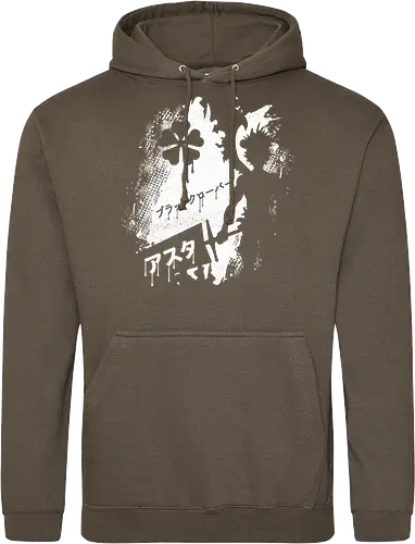 Clover Asta - black, Clover, anime, manga - Standard Hoodie