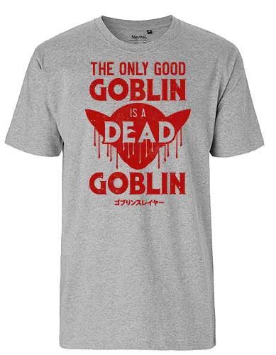 The Dead Goblin - goblin, slayer, lettering, anime, manga - Fairtrade T-Shirt