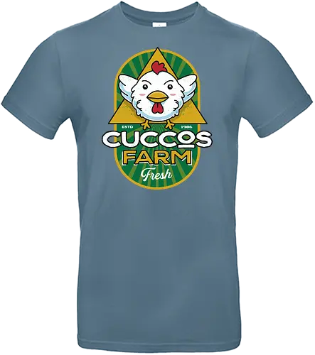 Cuccos Farm Crest - chicken, gaming, Hero of Time - Standard T-Shirt