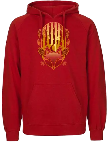 Graffiti Forest - forest, fox, fuchs, wald - Fairtrade Hoodie