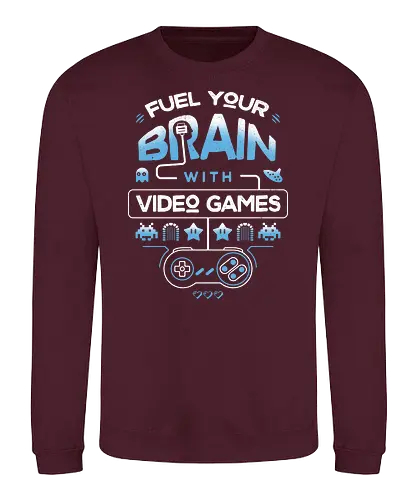 Fuel Your Brain - gaming, retro, games - Sweatshirt
