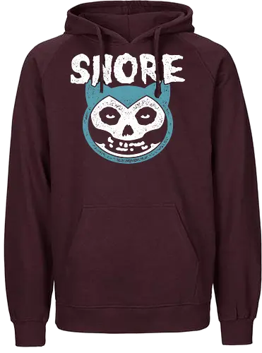 Horror Punk Snore - pocket, monster, misfit, mashup - Fairtrade Hoodie