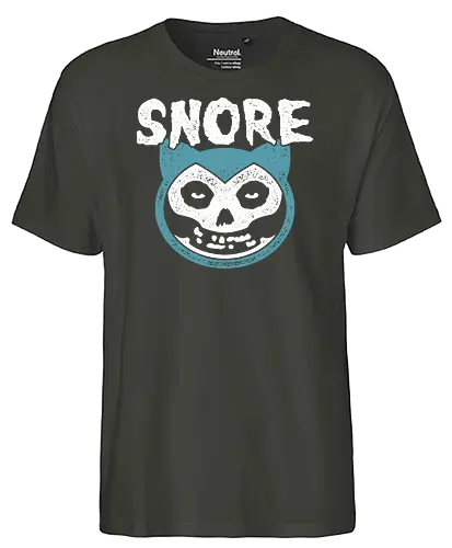 Horror Punk Snore - pocket, monster, misfit, mashup - Fairtrade T-Shirt