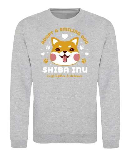 Adopt A Smiling Shiba Inu - shiba, dog - Sweatshirt