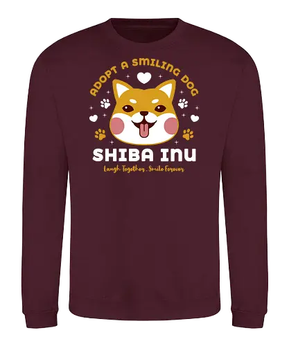 Adopt A Smiling Shiba Inu - shiba, dog - Sweatshirt