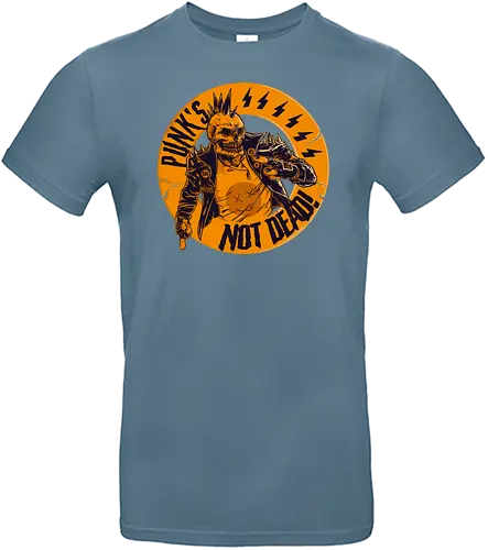 Punk's Not Dead - punk, music, skull, schädel - Standard T-Shirt