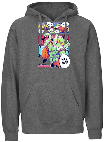 Ka-meow-ha-meow-ha!! - cat, katze, anime, manga, saiyajin, Kame - Fairtrade Hoodie