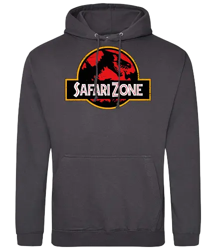 Safari Zone - safari, pocket, monster, jurassic, park, dino, mashup - Standard Hoodie
