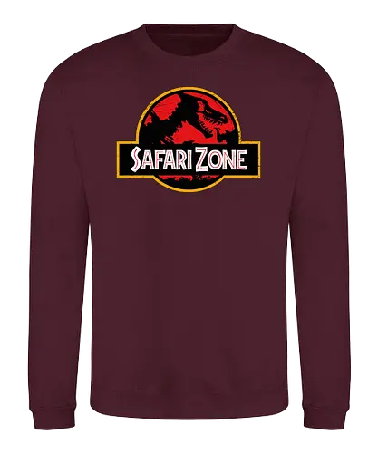 Safari Zone - safari, pocket, monster, jurassic, park, dino, mashup - Sweatshirt