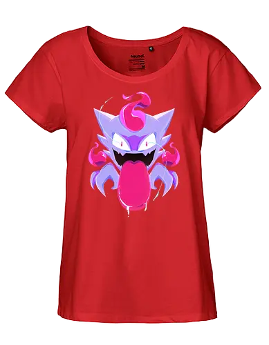 Booo! - ghost, pocket, monster, haunted, geist - Fairtrade Girl Shirt