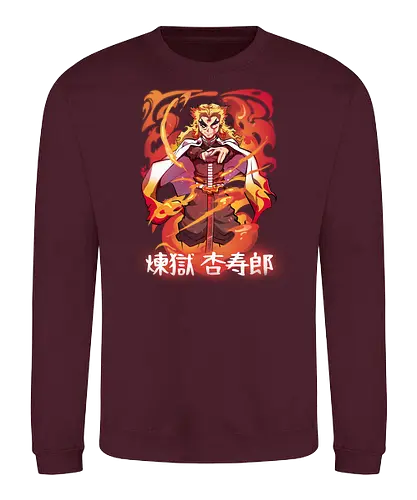 Fire!!! - demon, slayer, Rengoku, fire - Sweatshirt