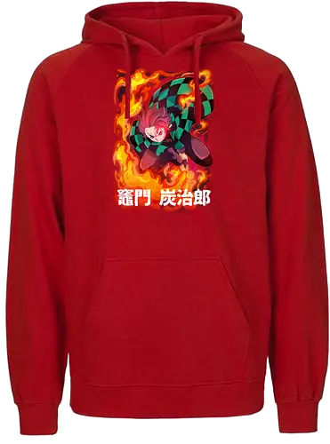 TJR!!! - Tanjirou, demon, slayer, anime, Mugen, train - Fairtrade Hoodie