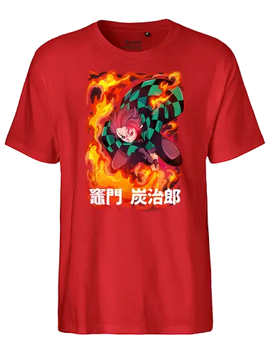 TJR!!! - Tanjirou, demon, slayer, anime, Mugen, train - Fairtrade T-Shirt