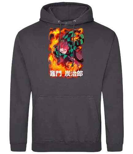 TJR!!! - Tanjirou, demon, slayer, anime, Mugen, train - Standard Hoodie