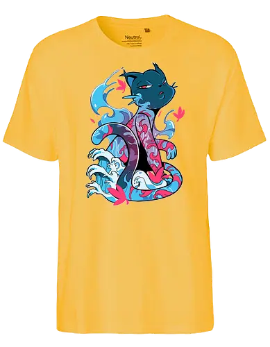Tattoo Cat - tattoo, cat, katze - Fairtrade T-Shirt