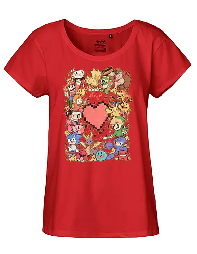 Nerd Attack - gaming, videogames, retrogames - Fairtrade Girl Shirt