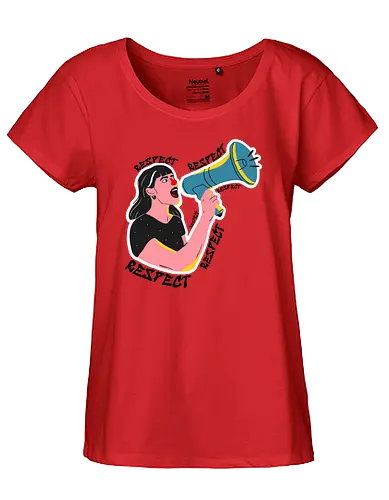 Respect Women - respect, feminism, Feminismus, women, frauen, respekt - Fairtrade Girl Shirt