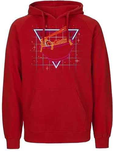 Neon Ramen - ramen, neon, 80s, japan - Fairtrade Hoodie