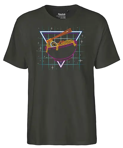 Neon Ramen - ramen, neon, 80s, japan - Fairtrade T-Shirt