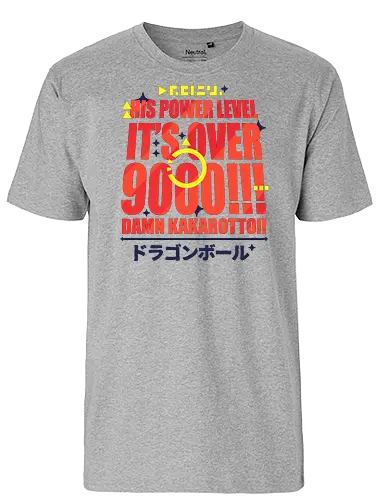 IT'S OVER 9000!!! - dragon, ball, power, over 9000, anime, manga - Fairtrade T-Shirt