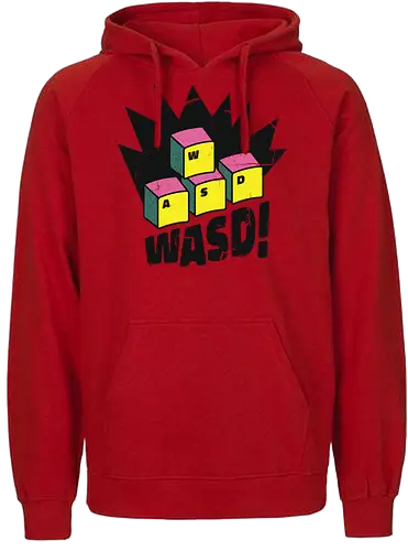 WASD! - wasd, gaming, gamer - Fairtrade Hoodie