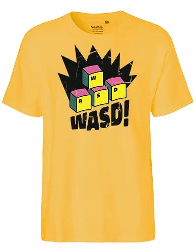 WASD! - wasd, gaming, gamer - Fairtrade T-Shirt