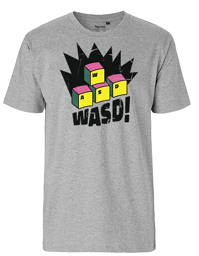 WASD! - wasd, gaming, gamer - Fairtrade T-Shirt
