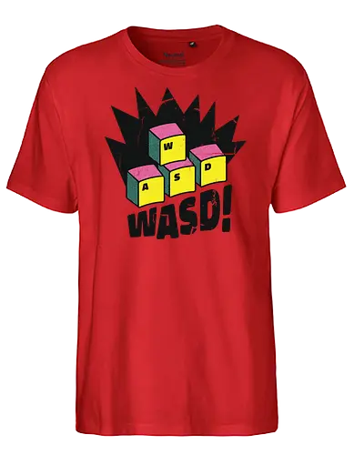 WASD! - wasd, gaming, gamer - Fairtrade T-Shirt