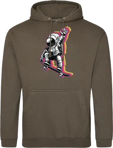 Skater Astronaut - astronaut, skater, Skating, space - Standard Hoodie