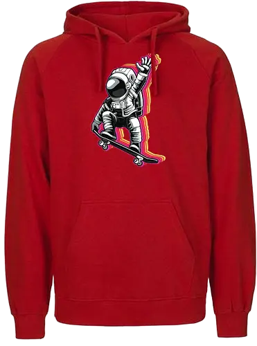 Skater Astronaut - astronaut, skater, Skating, space - Fairtrade Hoodie