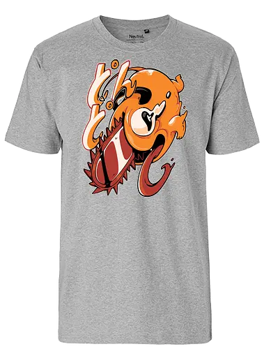 Chainsaw Chibi - chainsaw, dog, devil - Fairtrade T-Shirt