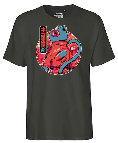 Neko Tokyo - neko, neo tokyo, akira, anime - Fairtrade T-Shirt