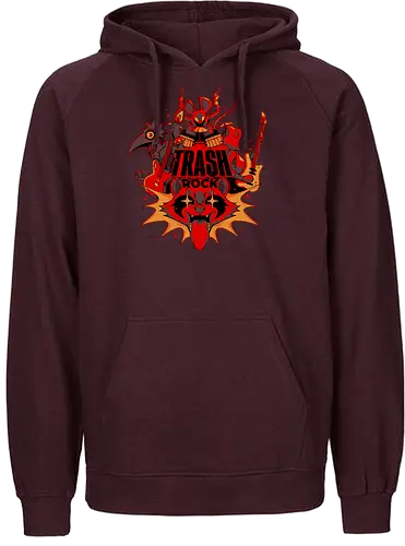Trash Rock - trash, rock, metal, raccoon - Fairtrade Hoodie