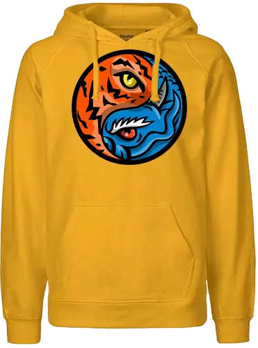 Yin Yang Dragons - drawing - Fairtrade Hoodie