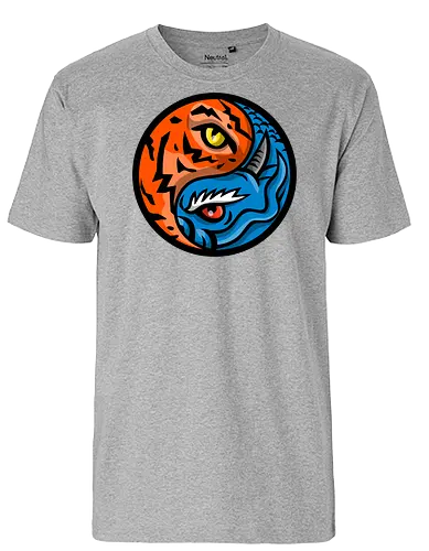 Yin Yang Dragons - drawing - Fairtrade T-Shirt