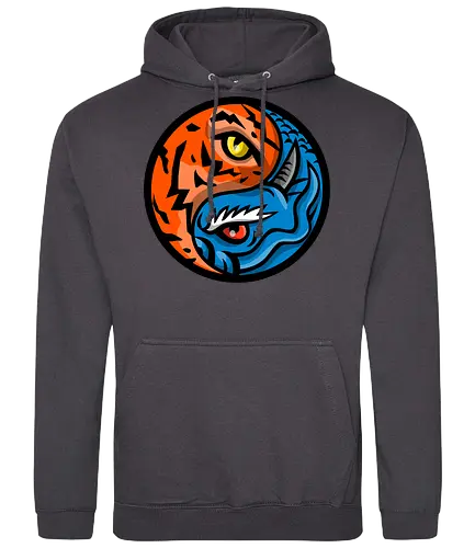 Yin Yang Dragons - drawing - Standard Hoodie
