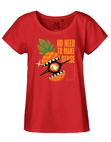No Need to Make Sense - senseless, sinnlos, weltraum, black hole, pinpple - Fairtrade Girl Shirt