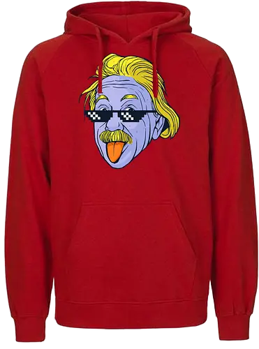Pop Cool Einstein - Albert, Coloful, pop art - Fairtrade Hoodie