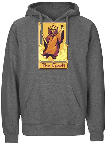 The Geek - geek, dice, rpg, pen and paper, tarot - Fairtrade Hoodie