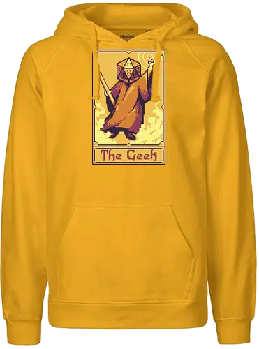 The Geek - geek, dice, rpg, pen and paper, tarot - Fairtrade Hoodie
