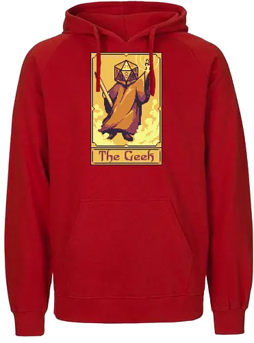 The Geek - geek, dice, rpg, pen and paper, tarot - Fairtrade Hoodie