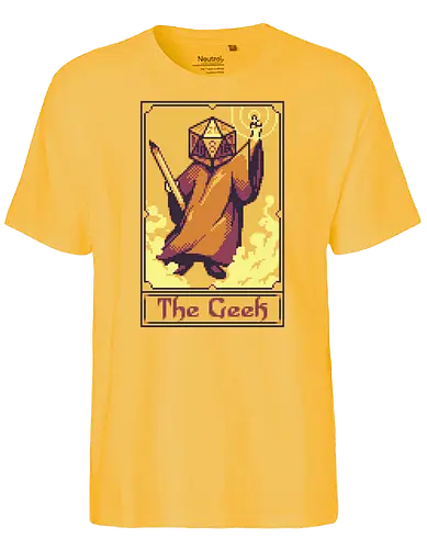 The Geek - geek, dice, rpg, pen and paper, tarot - Fairtrade T-Shirt